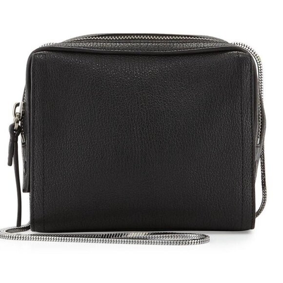 New with Tags 3.1 Philip Lim "Soleil Mini Zip Crossbody", Black Leather Nickel - Picture 2 of 10